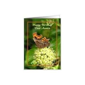  Auntie Birthday   Comma Butterfly Card: Health & Personal 