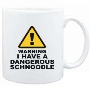  Mug White  WARNING : DANGEROUS Schnoodle  Dogs: Sports 