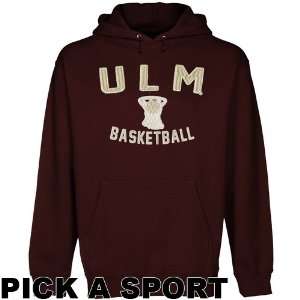  ULM Warhawks Legacy Pullover Hoodie   Maroon Sports 