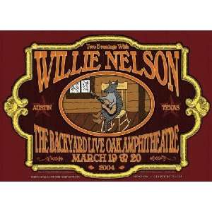 Willie Nelson Austin Texas Concert Poster MINT 