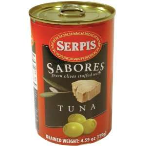 OLIVES SABORES (With Tuna) SPAIN, Green Tuna Stuffed Olives in Easy 