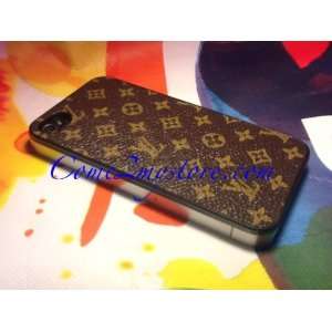 Louis Vuitton LV Designer LeatherCase For iPhone 4/4s Case Brown