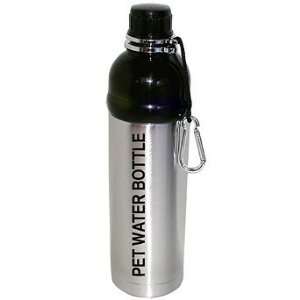  Stainless Steel Pet Water Bottle   16 oz. (Black & White 