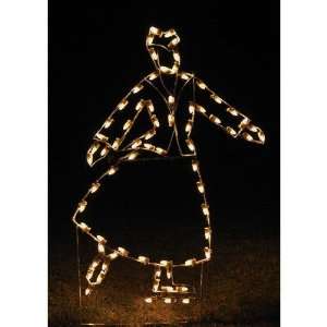 Lighted Holiday Display 1225 Victorian Skater   Woman   C7 LED Lights