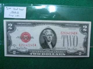   Crisp Uncirculated RED SEAL. Great Centering Old US Currency  