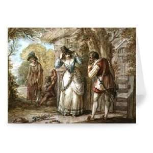 Florizel and Autolycus changing Garments by   Greeting Card (Pack of 
