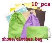 10pcs Small Stuff Sacks Drawstring Bags Shoe Bag clothes bag nonwoven 
