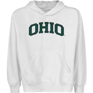   Bobcats Youth White Arch Applique Pullover Hoody