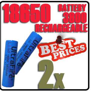 UltraFire 18650 3.7V Rechargeable Lithium Battery 3800mAh Blue 