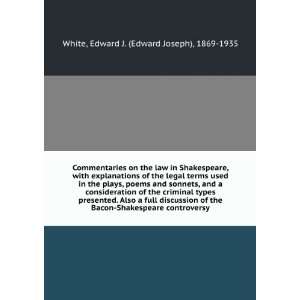  Commentaries on the law in Shakespeare, with explanations 