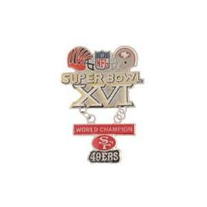  NFL Super Bowl Pin   Super Bowl 16 Pin: Sports & Outdoors