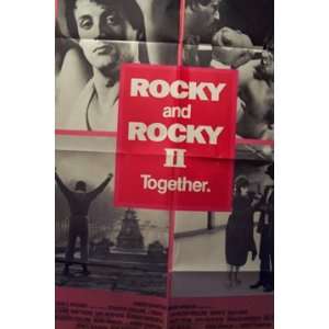  ROCKY AND ROCKY II (ORIGINAL COMBO RE RELEASE POSTER) Movie 