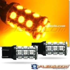   AMBER SMT 24 LED PARKING/TURN SIGNAL LIGHT BULBS 7443 7440 Automotive