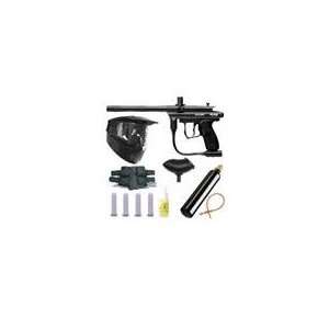  Spyder Victor Paintball Gun 4+1 9oz Mega Set   Black 