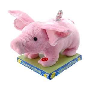   Cuddly & Soft, Animated Oinking Sound Pig Bank 