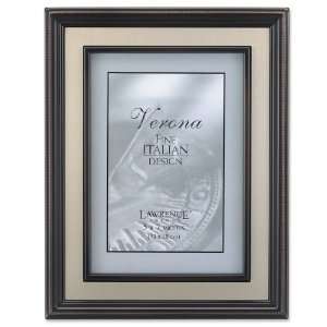   Rubbed Bronze Metal Picture Frame Gold Two Tone Design