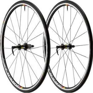  Mavic Aksium Wheelset with Logo and Tires and Tubes 