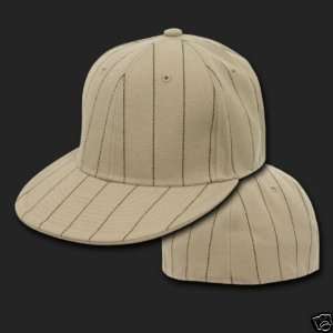   Size 7 1/8 Fitted Flat Bill Baseball Cap Hat 