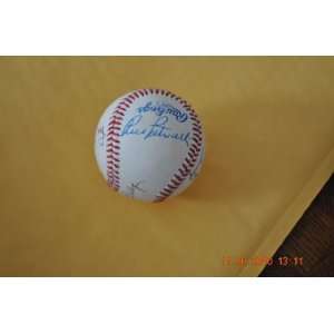  Autographed Baseball signed by former Boston Red Sox 