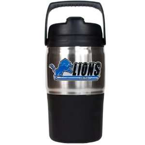 Detroit Lions Insulated Travel Coffee Jug: Sports 
