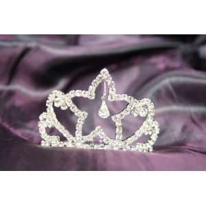  Beautiful Bridal Wedding Tiara Crown with Crystal Star 