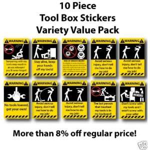 10 Piece Tool Box Stickers Value Pack (special listing 