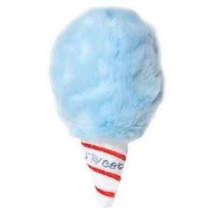  Plush Blue Cotton Candy Dog Toy 