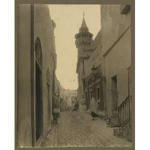  Africa,Tunis,Tunisia,street scene,1860 1900