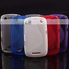 Soft Gel Skin S Line Wave TPU Case Cover for BlackBerry Curve 9350 