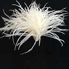 ivory ostrich flexible wire tuft genuine long ostrich feathers returns