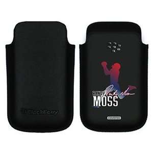  Randy Moss Silhouette on BlackBerry Leather Pocket Case 