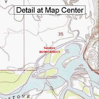  USGS Topographic Quadrangle Map   Sanders, Montana (Folded 