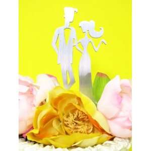   : Chic Couple Cake Topper   Bride and Groom Cake Top: Home & Kitchen