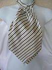 vintage ascot day cravat scooter scarf black white stri one