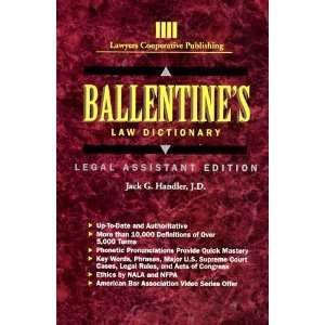  Ballentines Law Dictionary Legal Assistant Edition 