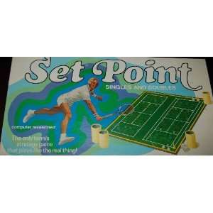    SET POINT Tennis Strategy Game Singles Doubles Toys & Games