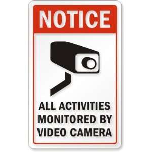  Camera (with graphic) GlassPal Window Decal, Clear Sign, 5 x 8
