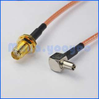8in SMA female to TS9 male plug Pigtail Coaxial Cable RG316  