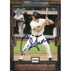   Conor Gillaspie Signed 2008 Tristar Card S.F. Giants 