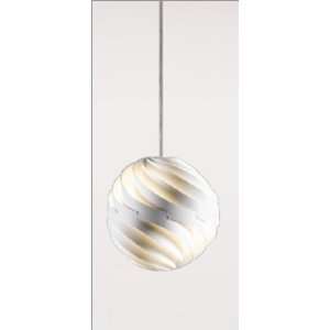  Eurostyle 70014 Trista White Medium Hanging Light