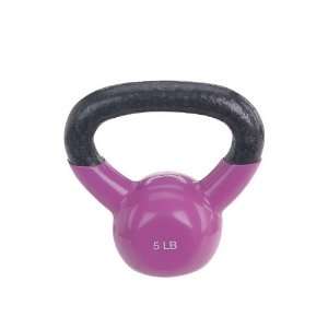  Sunny Health and Fitness Vinyl Coated Kettle Bell