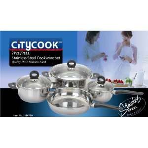 CityCook 7Pcs Stainloess Steel Cookeware Gift Set  Kitchen 