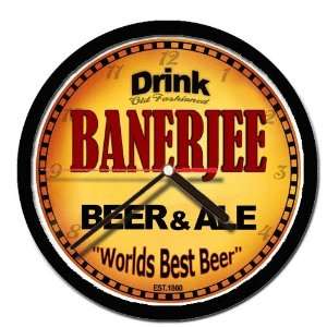  BANERJEE beer and ale cerveza wall clock 