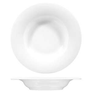 Savoy White 9 Rimmed Soup Plate   Case  6  Industrial 
