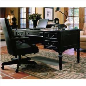   Executive Home Office Writing Desk in Basque Black: Office Products