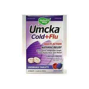  Natures Way   Umcka Cold+Flu Berry Flavor   20 chew 