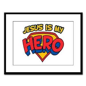  Large Framed Print Jesus Is My Hero: Everything Else