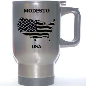  US Flag   Modesto, California (CA) Stainless Steel Mug 