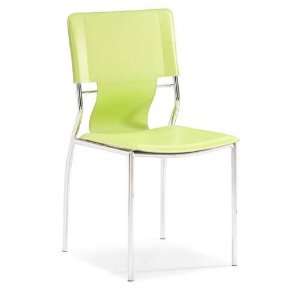  Zuo 404134 Trafico Side Chair in Green   Set of 4 404134 