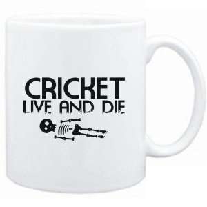  Mug White  Cricket  LIVE AND DIE  Sports Sports 